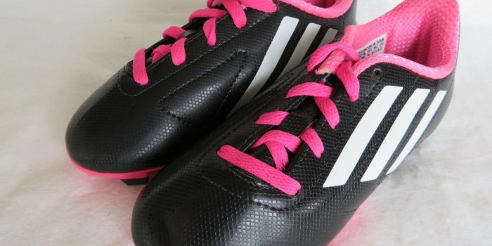 1600x1200 Adidas Boys Baseball Softball Cleats PGO 789006 Blk Wht Pink Kids Size 12K  #790