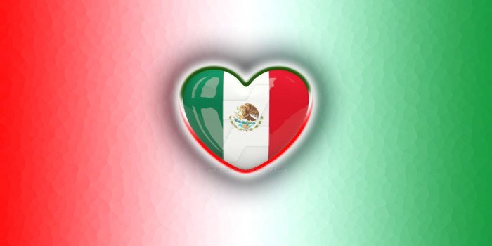 1191x670 Mexican Flag Heart Wallpaper by Aley-Hand-Rough