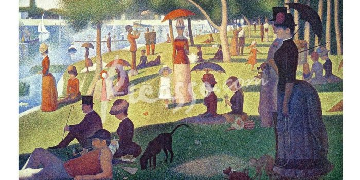 1024x768 Sunday Afternoon on the Island of La Grande Jatte Fine-Art Print by