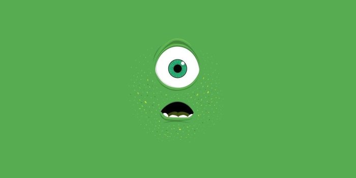 1400x1050 Mike Wazowski Monsters Inc. Pixar Threadless Disney Wallpapers