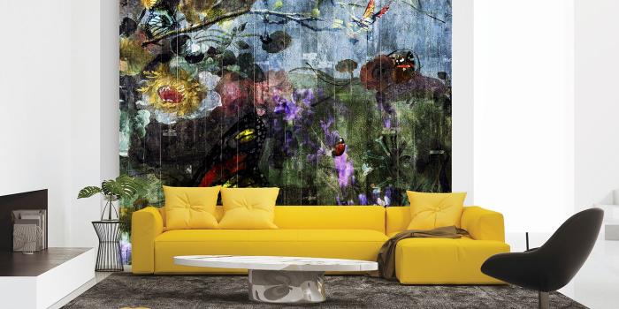 1417x1090 Butterfly Garden, Wallpaper by La Aurelia – La Aurelia