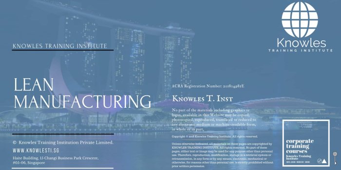 1920x1080 Lean Manufacturing Training Course In Singapore - Knowles Training