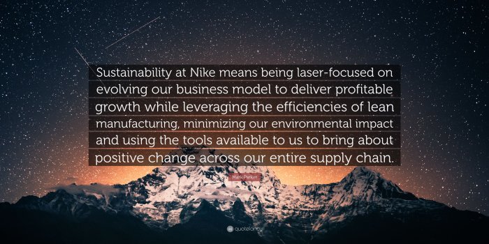 3840x2160 Mark Parker Quote: “Sustainability at Nike means being laser-focused