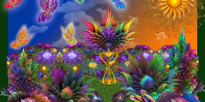 3000x2400 Wallpaper Download Rainbow Butterfly Garden Wallapik Wallpaper In Hd