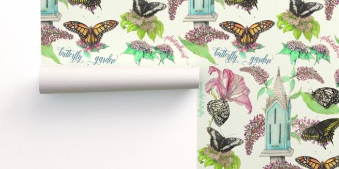 1024x1024 Hope Is A Butterfly Garden on Isobar by karaskye | Roostery Home Decor