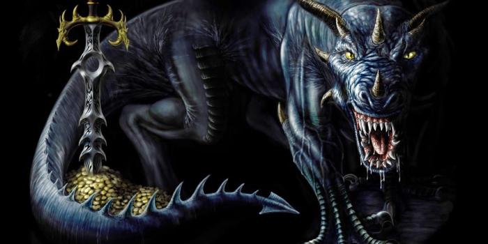 1280x1024 Wallnom: Dark side Beast with Sword HD Wallpaper