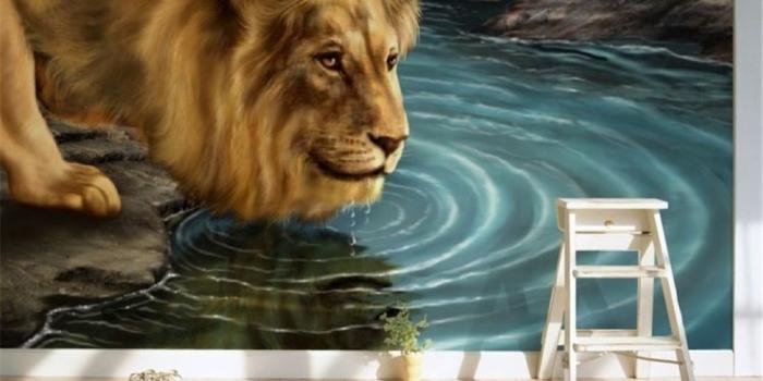 1000x800 beibehang Custom tiger Beast 3D animal wallpaper mural personalized club  Bar Restaurant Living Room bedroom 3d wallpaper mural