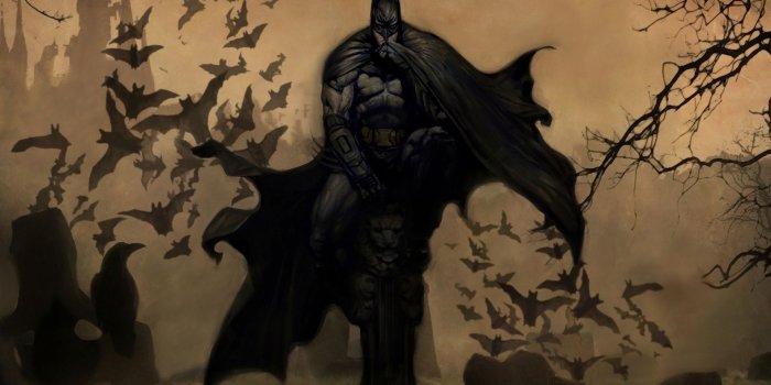 1920x1080 Batman Drawing ❤ 4K HD Desktop Wallpaper for 4K Ultra HD TV