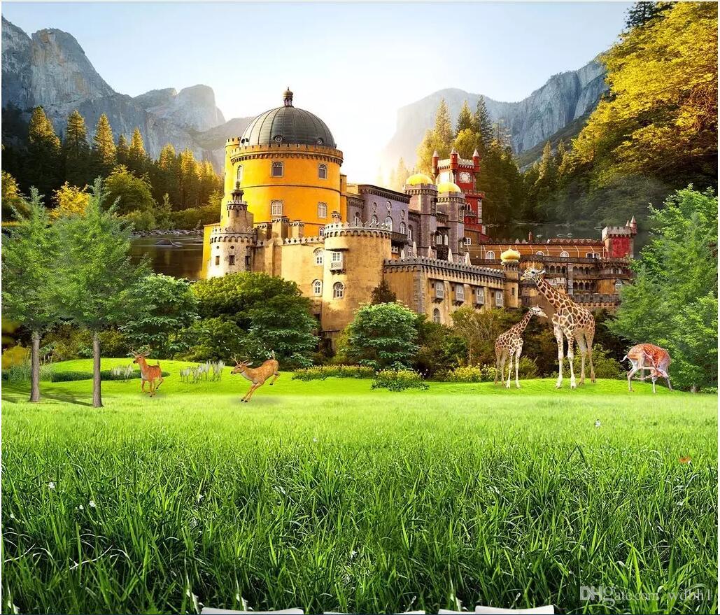 1029x879 3d room wallpaper custom photo non-woven mural Ultra HD Dream World Castle  Wonderland Living Room TV Background Wall wallpaper for walls 3 d