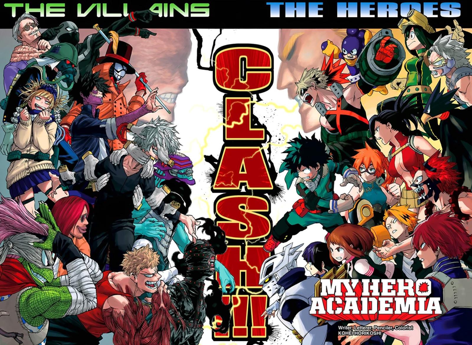 1712x1250 Clash , The Villains Vs The Heroes - Bnha Heroes Vs Villains Free