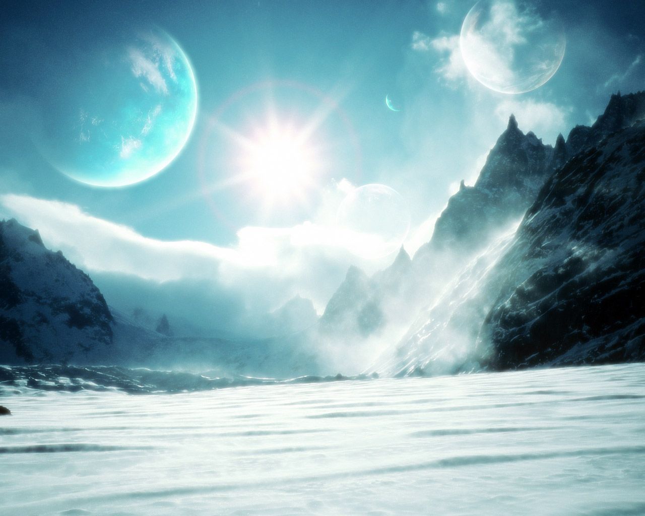 1280x1024 Dream-world-wallpaper-pixhome | Multidimensional Ocean