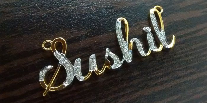 1781x1105 Sushil Diamond Name Pendant - Sushil Name (#678224) - HD Wallpaper