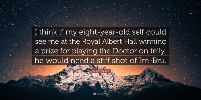 3840x2160 David Tennant Quote: “I think if my eight-year-old self could see me