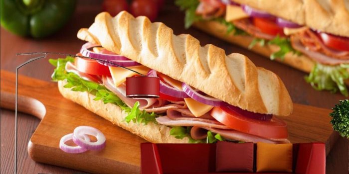1000x800 US $30.0 |Papel de parede bread Sandwich Ham Tomatoes Food 3d  wallpaper,fast food shop restaurant dining room kitchen bar murals-in  Wallpapers from