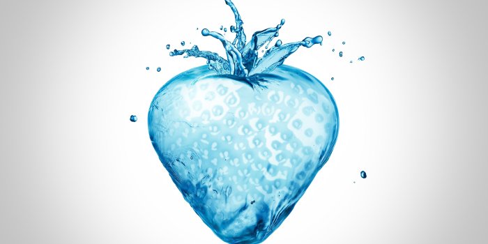 3840x2400 Wallpaper 3D Graphics Strawberry Food Water 3840x2400