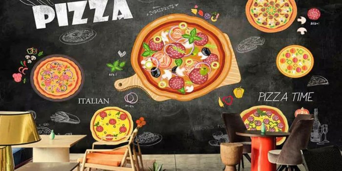 1356x916 3D Pizza Wallpaper Italiano Pizza Wall Print Art Wall Murals for Cafes  Living Room Kitchens Cafe Design Art