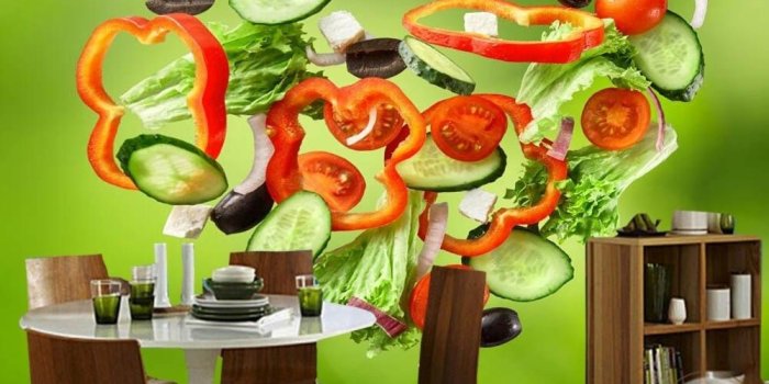 1000x800 Small and Efficient Papel De Parede Vegetables Heart Food Photo 3D