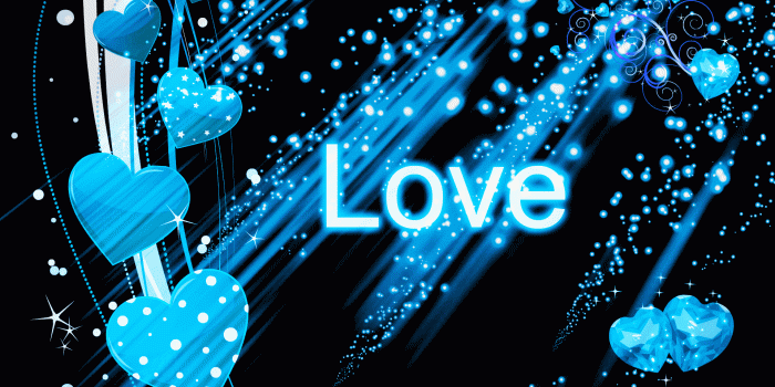 1920x1200 10025 blue heart wallpaper
