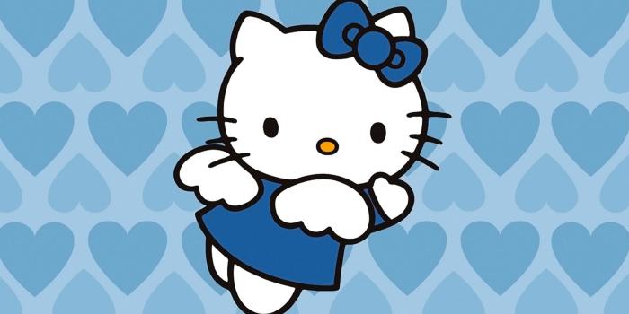 1920x1080 Angel Blue Hearts Hello Kitty | CARTOON