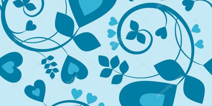 1024x1024 Heart Wallpaper Stock Vector - Blue Backgrounds With Hearts, Hd
