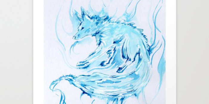 1500x1500 Patronus - Fox Art Print