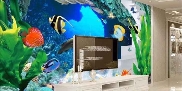 1024x903 Custom 3D Mural Wallpaper 3d Dreamy Beautiful Underwater Fish School  Landscape Living Room TV Background Bound Wall Wallpaper
