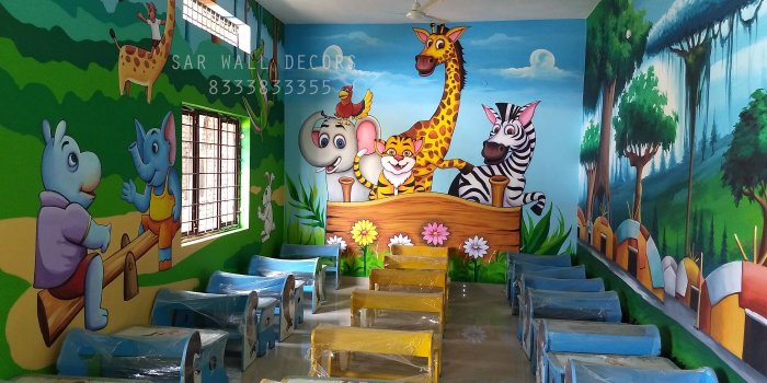 4032x3024 Create a bold room with our play school painting works we have