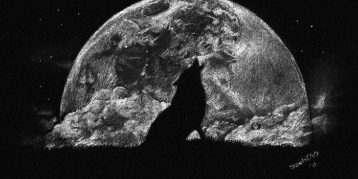 1280x720 WOLF MOON WALLPAPER ( Desktop Background