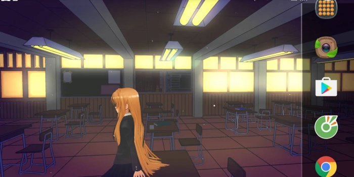 1280x720 Anime School Girl 3D-Android live wallpaper