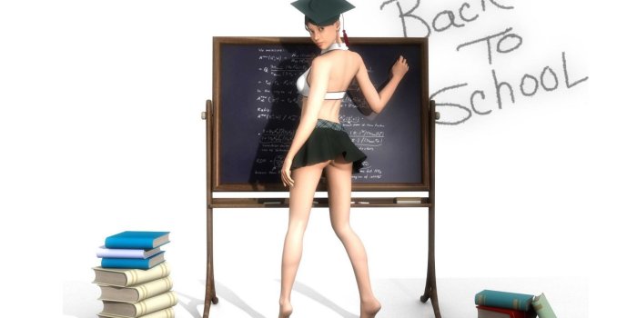 1920x1200 3D Back to School widescreen wallpaper