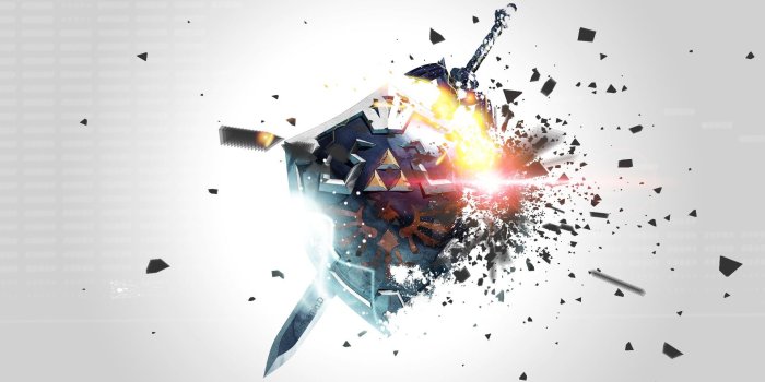 1920x1080 shield, The Legend of Zelda, master sword :: Wallpapers