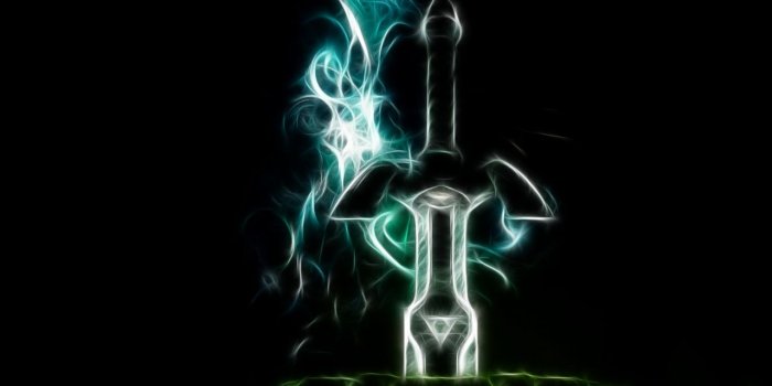 1280x1024 Free download Master Sword Fractal by Trosik [2560x1600] for your