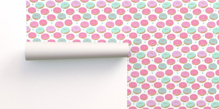 1024x1024 pastel donuts cute pink and mint on Isobar by charlottewinter