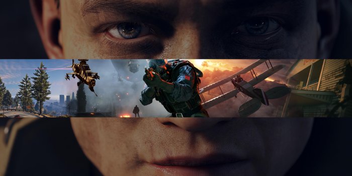 3840x2160 Youtube Banner/Wallpaper with images from: Battlefield 1 and 4
