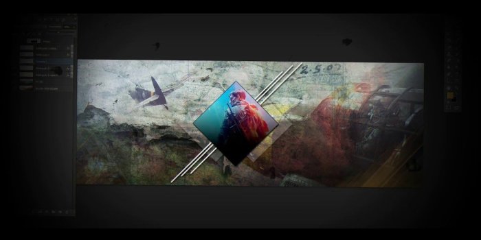 1280x720 BF5 WALLPAPER TWITTER YOUTUBE BANNER TEMPLATE PSD