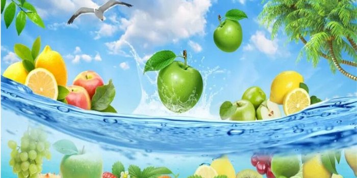 1000x800 US $9.3 48% OFF|Beibehang Custom wallpaper 3d photo mural HD fruit fresh  summer Hawaiian sea water living room TV background wall paper 3d mural-in 