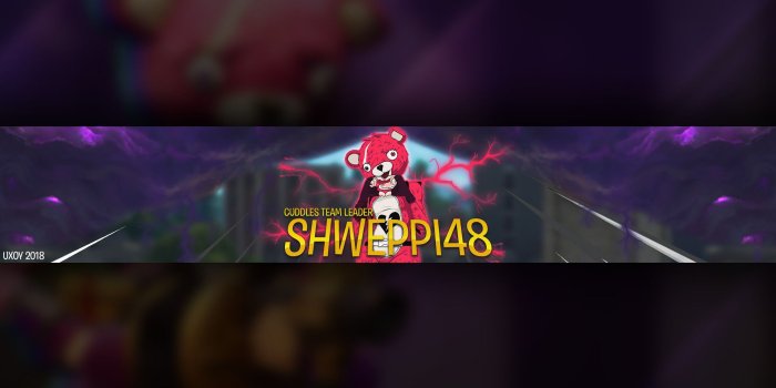 1920x1080 ArtStation - Shweppi48 Cuddles Team Leader YouTube Banner, Alex Ryan