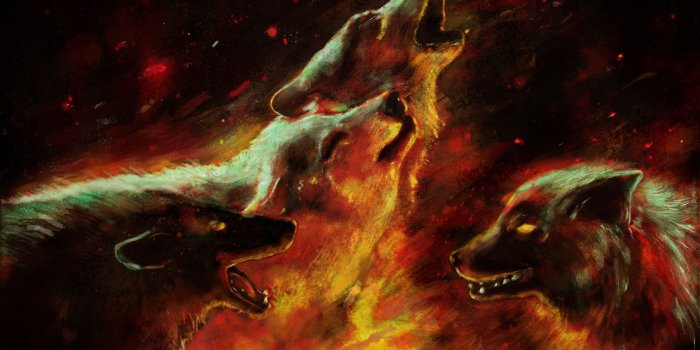 2548x1700 Fire and Ice Wolf Wallpaper (66+ images)