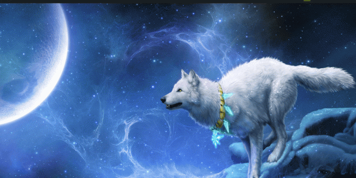1280x720 Fantasy Wolf Wallpaper