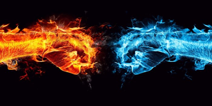 2160x1920 Cool blue flame red | wallpaper.sc SmartPhone