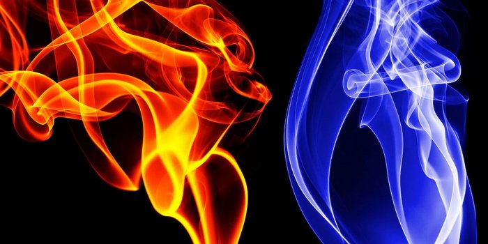 2560x1920 Red flame and blue flame illustration, fire, blue flames HD wallpaper |  Wallpaper Flare