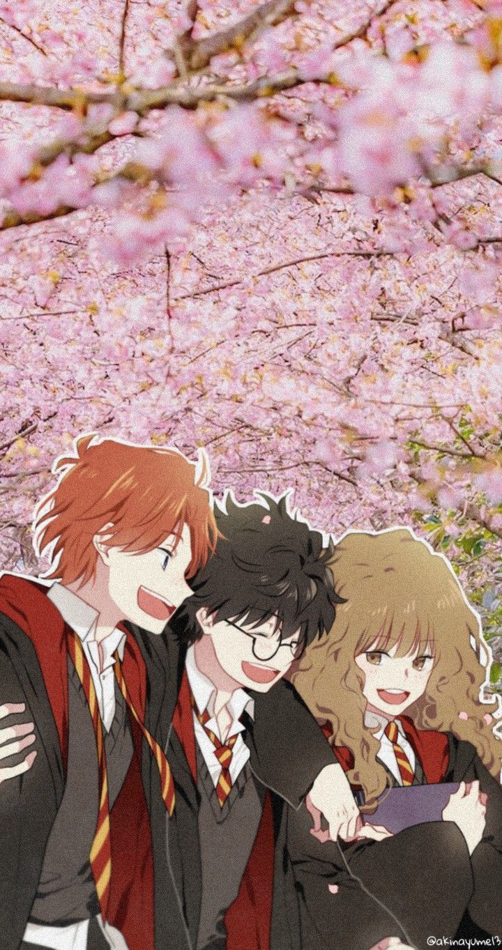 720x1363 harrypotter harry hermionegranger hermione ronweasley...