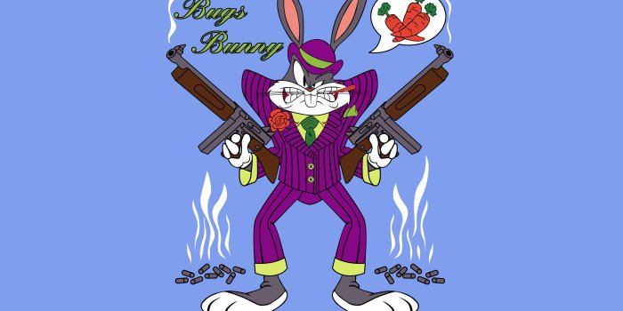 3840x2400 Looney Tunes Cartoon Bugs Bunny Gangster Desktop Backgrounds Free