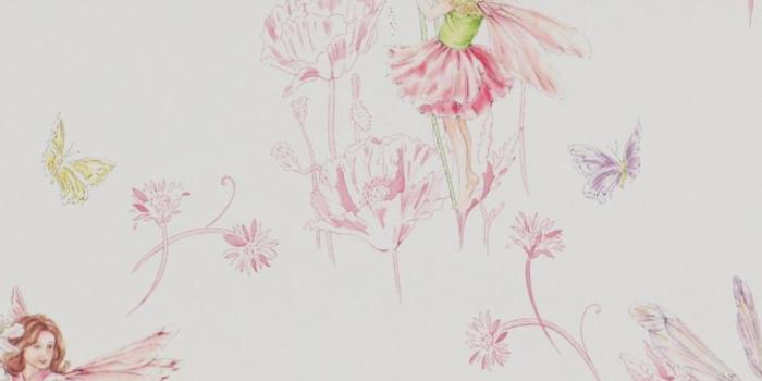 988x1317 Jane Churchill Meadow Flower Fairies Wallpaper, Cream, J124W-01