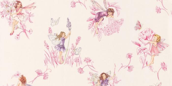 1000x892 Meadow Flower Fairies by Jane Churchill - Cream - Wallpaper - J124W