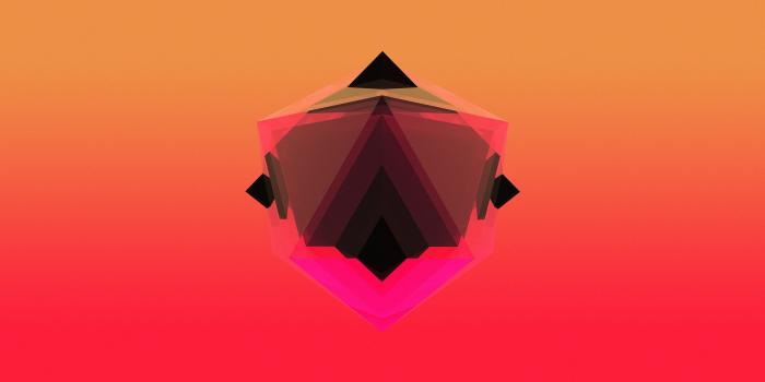 2560x1440 Bright red shape wallpaper - Abstract wallpapers - #51665