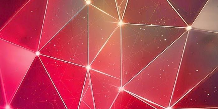 744x1392 Red iPhone 6s geometric bright wallpaper abstract polygon mosaic