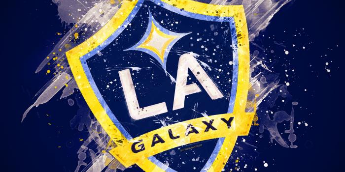 3840x2400 Download wallpapers Los Angeles Galaxy, 4k, paint art, American
