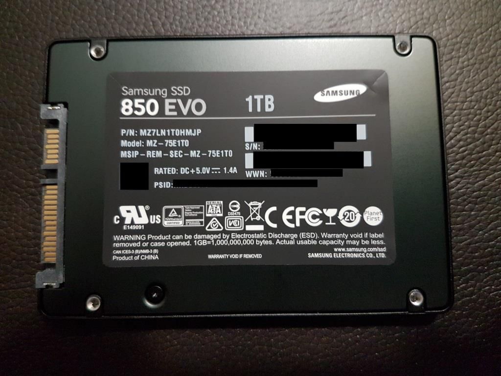 1024x768 Samsung SSD 850 EVO 3D V-NAND Solid State Drive