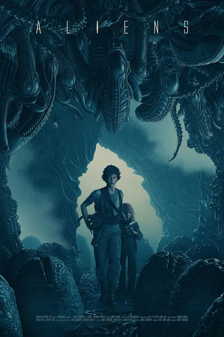 728x1092 HD wallpaper: movie poster, aliens, Sigourney Weaver, H. R. Giger